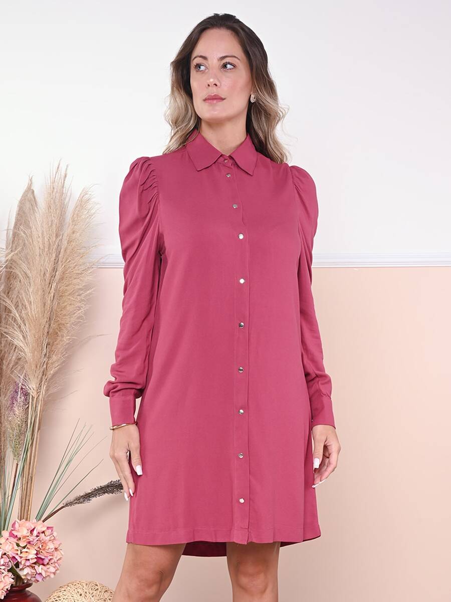 Women Dresses - Watermelon Pink - View 1