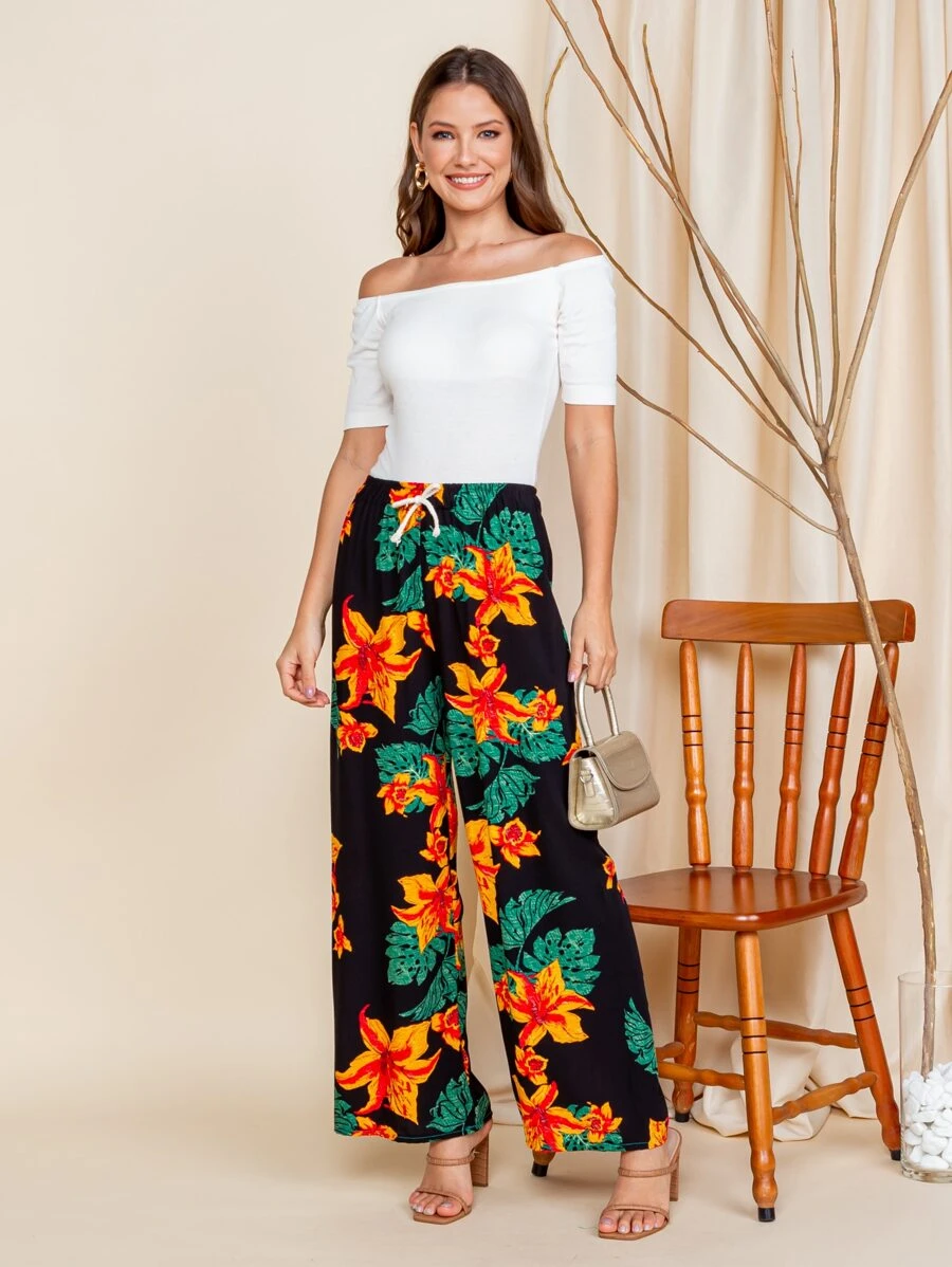 Women Pants - 黑色 - 查看 1