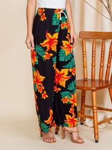 Women Pants - 黑色 - 查看 5