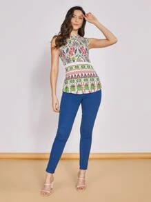 Women Tank Tops & Camis - màu xanh lá - Xem 5