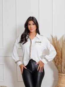 Women Blouses - trắng - Xem 5