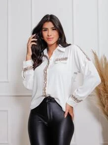 Women Blouses - trắng - Xem 2