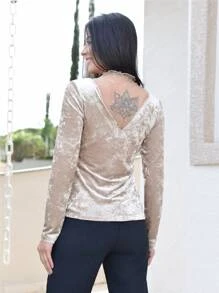 Women T-Shirts - Màu be - Xem 3