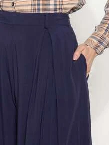 Women Pants - 藏蓝色 - 查看 4
