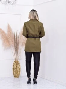 Women Blazers - 軍綠色 - 查看 3