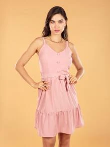 Women Dresses - 淺粉色 - 查看 3