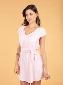 Women Dresses - 粉色 - 查看 4