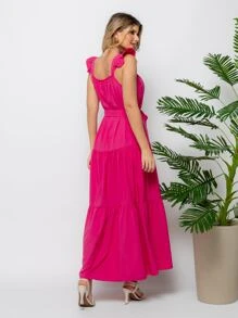Women Dresses - Màu Hồng Tươi - Xem 2