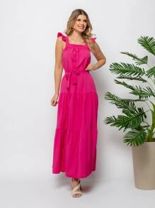 Women Dresses - Màu Hồng Tươi - Xem 3