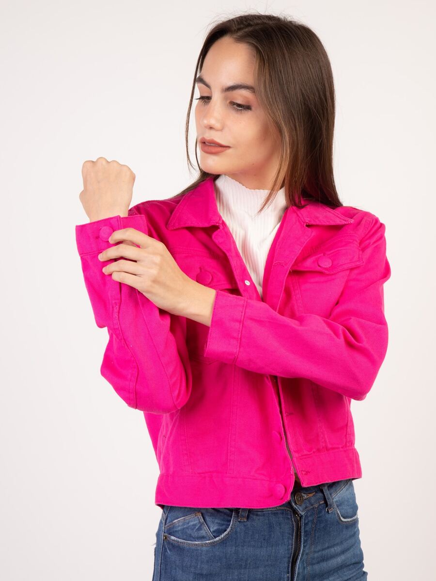 liberty moda Women Denim Jackets & Coats - 玫紅色 - 查看 1