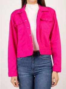 liberty moda Women Denim Jackets & Coats - 玫紅色 - 查看 4