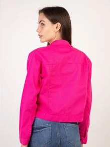 liberty moda Women Denim Jackets & Coats - 玫紅色 - 查看 2