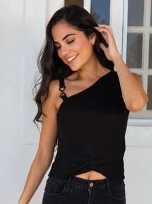 Women Tops - 黑色 - 查看 4