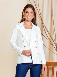 Women Blazers - trắng - Xem 3