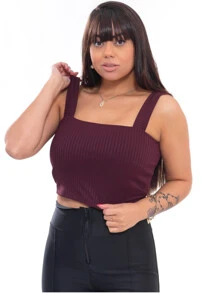 Women Tank Tops & Camis - Màu Đỏ Sâu - Xem 2