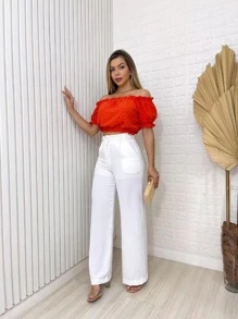 Women Blouses - trái cam - Xem 4