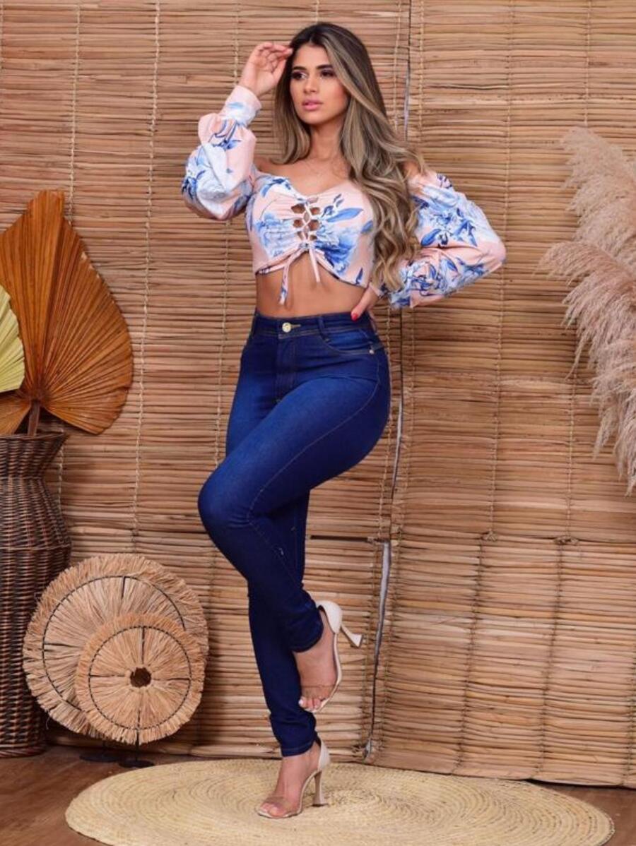 Women Jeans - Rửa trung bình - Xem 1