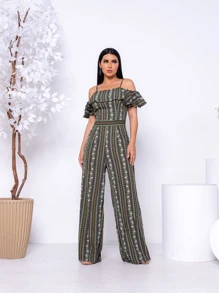 Women Jumpsuits - Army Green - View 1