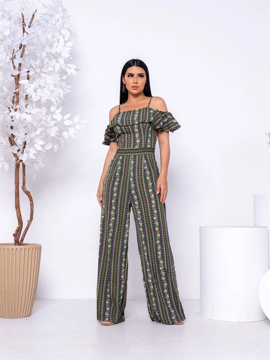 Women Jumpsuits - Army Green - View 1