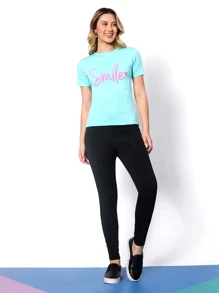 Women T-Shirts - Màu xanh bạc hà - Xem 2