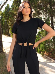 Women T-Shirts - Black - View 1