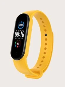 Pulseira Mi Band 3 e 4 De Silicone Colorida - Amarelo - Visão 2