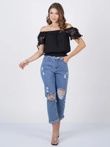 Women Blouses - màu đen - Xem 4