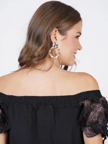 Women Blouses - màu đen - Xem 8