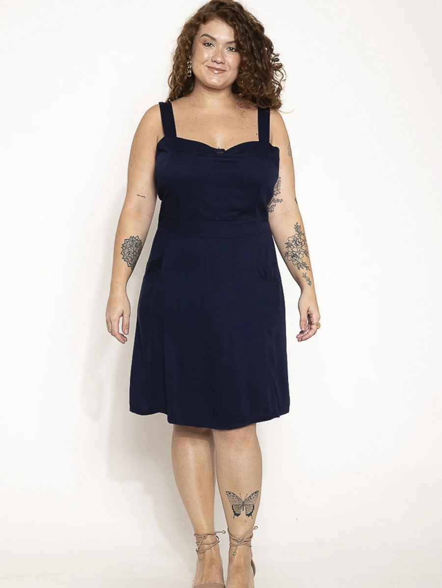 Plus Size Dresses - Azul - Ver 1