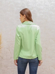 Women Blazers - 薄荷綠 - 查看 2