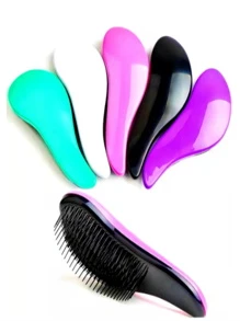 jonalissa Escova Mágica Funcional Desembaraçadora Cabelo Anti Frizz Pentear Princesa - Multicolorido - Visão 2
