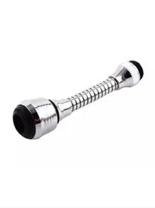 Extensor Flexível De Torneira Pia Adaptador 22 Mm E 24 Mm Chuveirinho 360º Bicas De Torneiras - Prata - Visão 1
