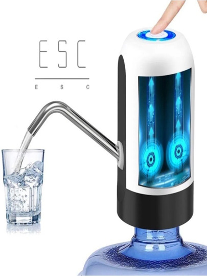 Bomba Elétrica para galão Universal com Carregamento USB Garrafão/Galão de Água Bomba De Água