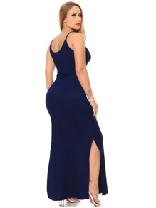 Women Dresses - Navy Blue - View 2
