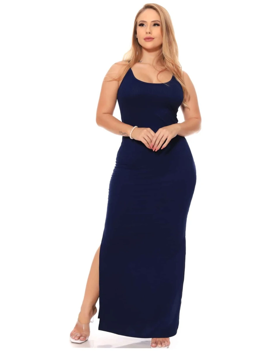 Women Dresses - Navy Blue - View 1