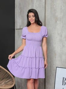Women Dresses - Màu Lilac Tím - Xem 4