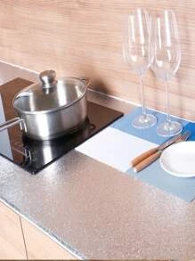 Papel De Parede Alumínio Adesivo Impermeável Protetor 2Mx40CM - Prata - Visão 3