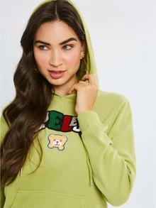 Women Sweatshirts - Màu xanh Bạc hà - Xem 3