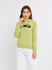 Women Sweatshirts - Màu xanh Bạc hà - Xem 4