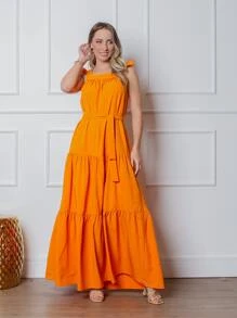 Women Dresses - trái cam - Xem 3