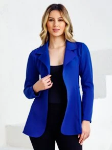 Women Blazers - 寶藍色 - 查看 1