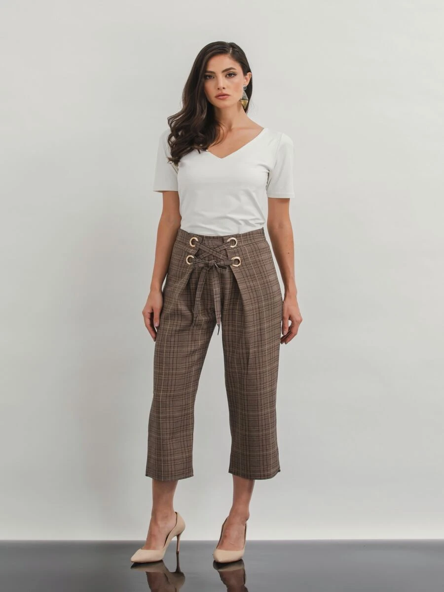 Women Pants - màu nâu - Xem 1