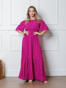 Women Dresses - Purple - View 4