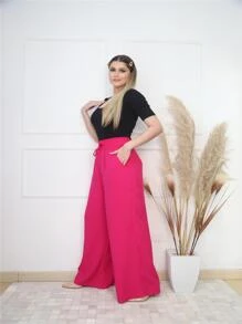 Women Pants - Màu Hồng Tươi - Xem 4