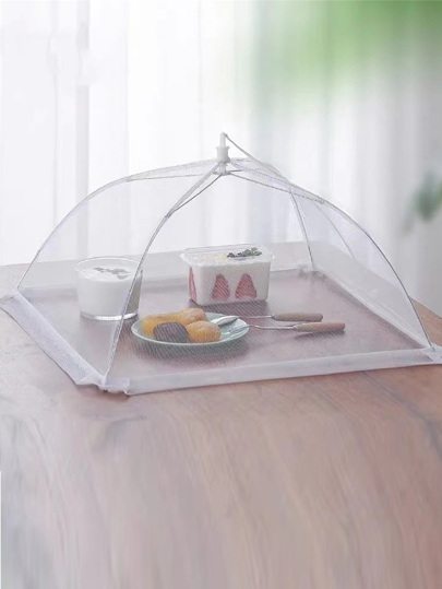 Tela Retrátil Mosquiteiro Protetor Alimento Fruta Bolo 44X44CM