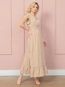 Women Dresses - 杏色 - 查看 4