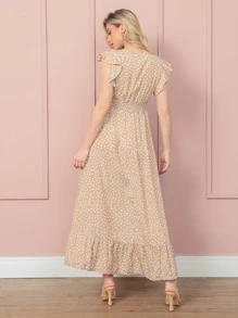 Women Dresses - 杏色 - 查看 2