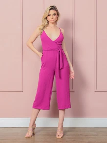 Women Jumpsuits - 紫色 - 查看 1