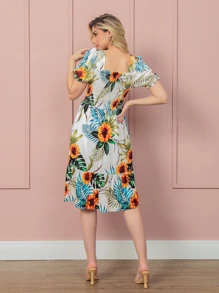 Women Dresses - 白色 - 查看 2