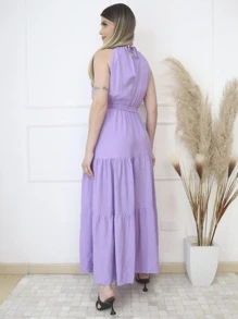 Women Dresses - Màu Lilac Tím - Xem 2